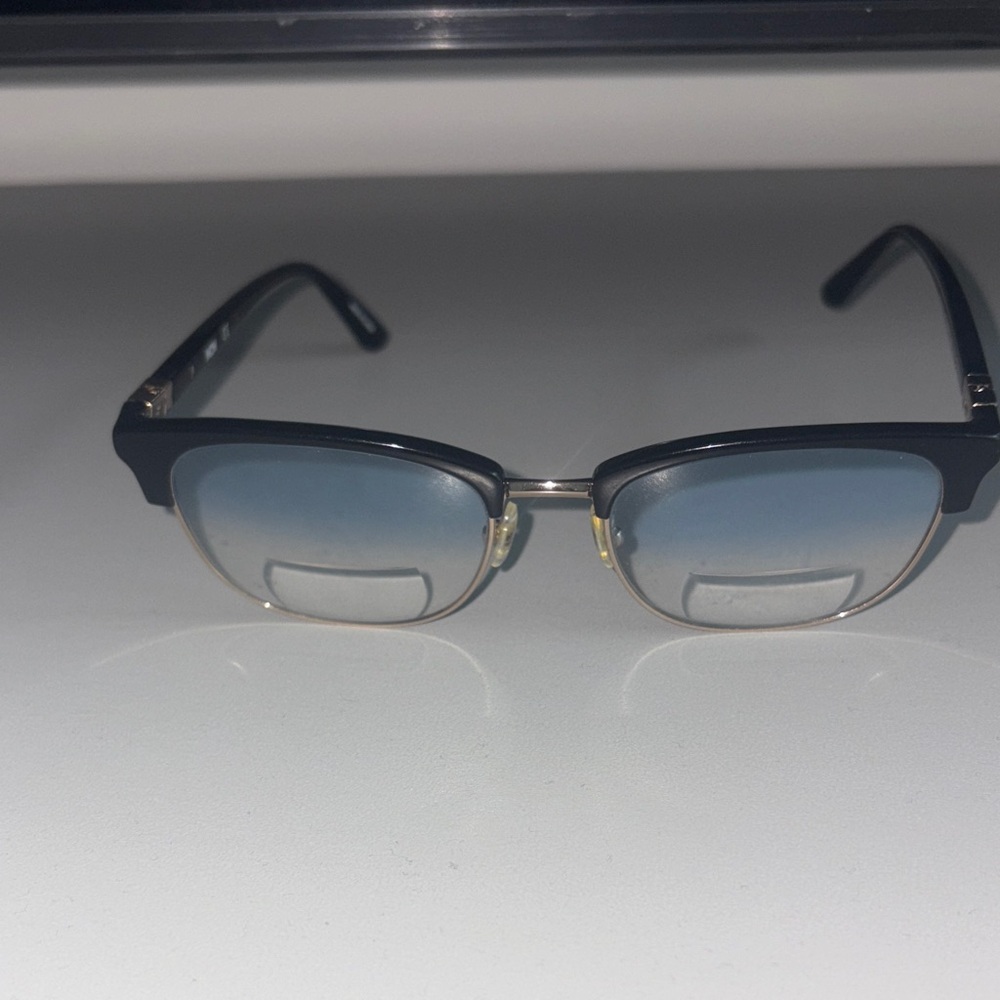 Stylish Black and Gold Glasses
